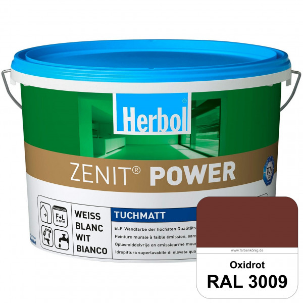 Herbol Zenit Power (RAL 3009 Oxidrot) Superdeckende ELF-Wandfarbe