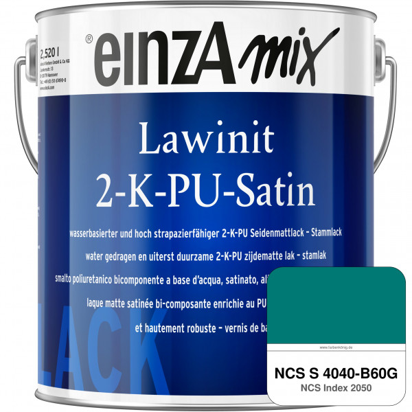 einzA Lawinit 2-K-PU Satin Stammlack (NCS S 4040-B60G)