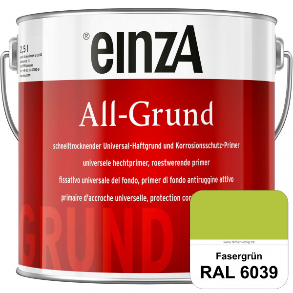 einzA All-Grund (RAL 6039 Fasergrün) Schnelltrocknender Haftgrund & Korrosionsschutz-Primer
