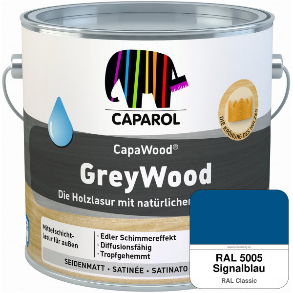 CapaWood® GreyWood (RAL 5005 Signalblau) - ersetzt Capadur GreyWood