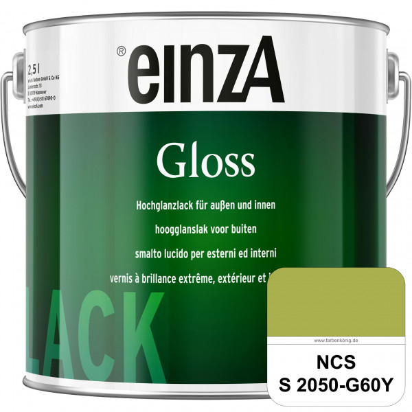 einzA Gloss (NCS S 2050-G60Y) Hochwertiger Alkydharzlack in Premium-Qualität, hochglänzend.