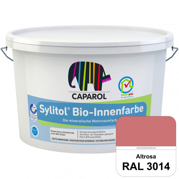 Sylitol® Bio-Innenfarbe (RAL 3014 Altrosa) Innenfarbe auf Silikatbasis  für Allergiker