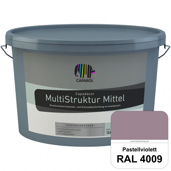 Capadecor MultiStruktur mittel (RAL 4009 Pastellviolett) quarzgefüllte Zwischen- und Schlußbeschicht