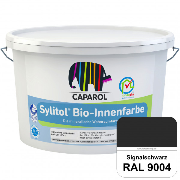 Sylitol® Bio-Innenfarbe (RAL 9004 Signalschwarz) Innenfarbe auf Silikatbasis  für Allergiker