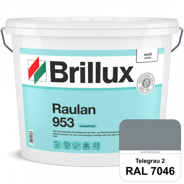 Raulan ELF 953 (RAL 7046 Telegrau 2) sehr gut deckende Innendispersion für Raufaser und Neu- & Renov