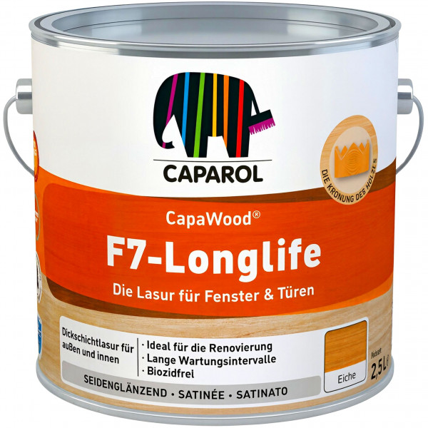 CapaWood F7-Longlife (B-Ware) - 2,5 Liter (Teak)