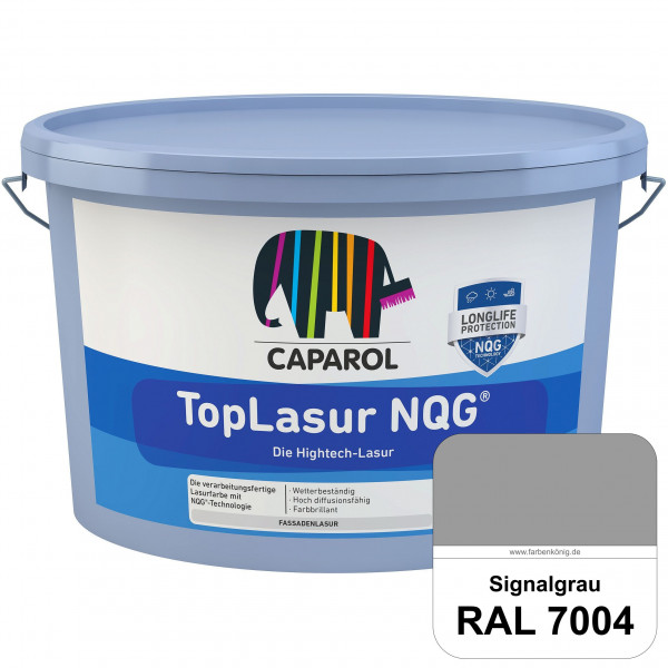 TopLasur NQG® (RAL 7004 Signalgrau) Verarbeitungsfertige Lasur auf Basis der Nano-Quarz-Gitter Techn