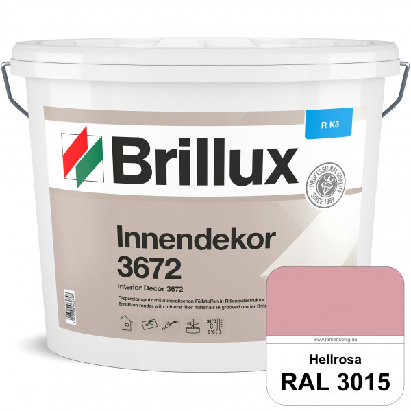 Innendekor ELF R-K3 3672 (RAL 3015 Hellrosa) Kratzputz zur Erzielung dekorativer und strapazierfähig