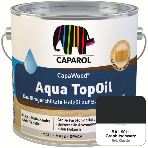 CapaWood® AquaTopOil (RAL 9011 Graphitschwarz)