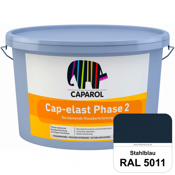 Cap-elast Phase 2 (RAL 5011 Stahlblau) Sanierung gerissener Putzfassaden und Betonflächen