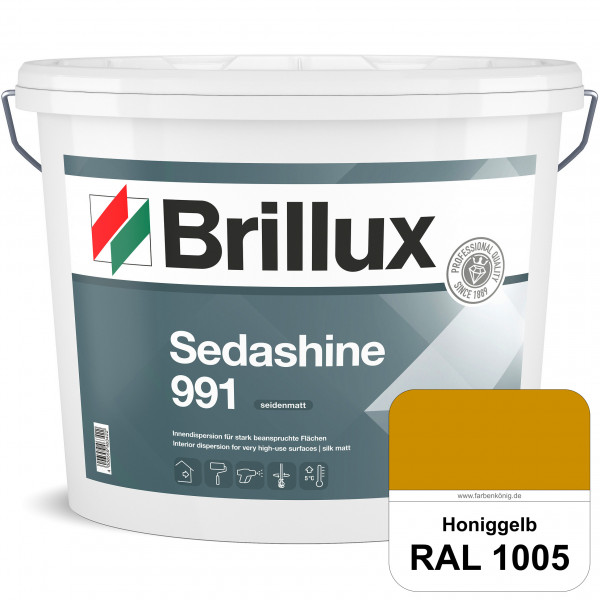 Sedashine 991 (RAL 1005 Honiggelb) Seidenmatte Innendispersion für hoch strapazierfähige & gut reini