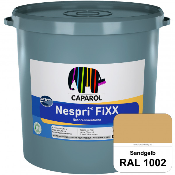 Nespri® FiXX (RAL 1002 Sandgelb) Spezielle Innenfarbe für die rationelle Beschichtung im Nespri-Spri