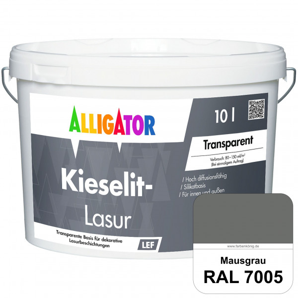 Kieselit-Lasur (RAL 7005 Mausgrau)