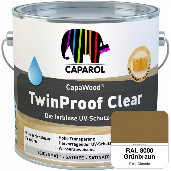 CapaWood® TwinProof Clear (RAL 8000 Grünbraun) - ersetzt Capadur TwinProof
