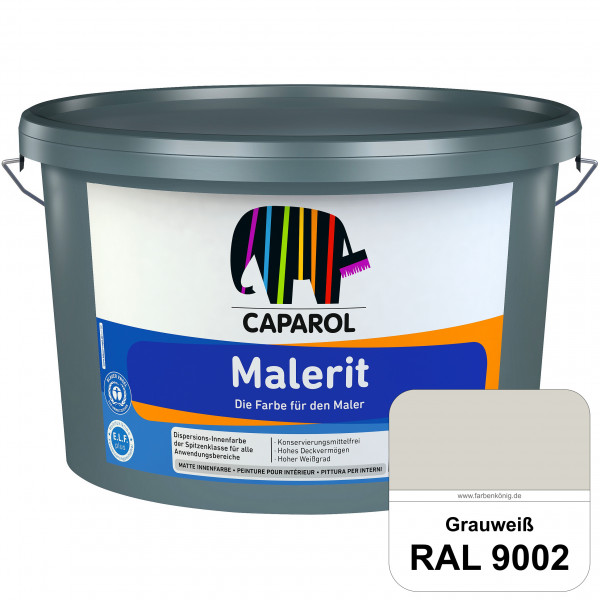 Malerit E.L.F. (RAL 9002 Grauweiß) matte Innenfarbe für Neu- & Renovierungsanstriche