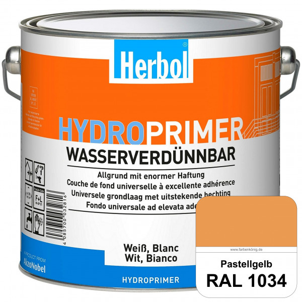 Hydroprimer (RAL 1034 Pastellgelb) wasserverdünnbare Allgrund (Innen&Außen)