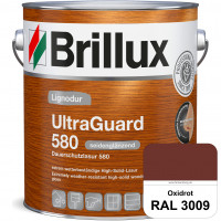 Lignodur UltraGuard 580 (Dauerschutzlasur 580) RAL 3009 Oxidrot