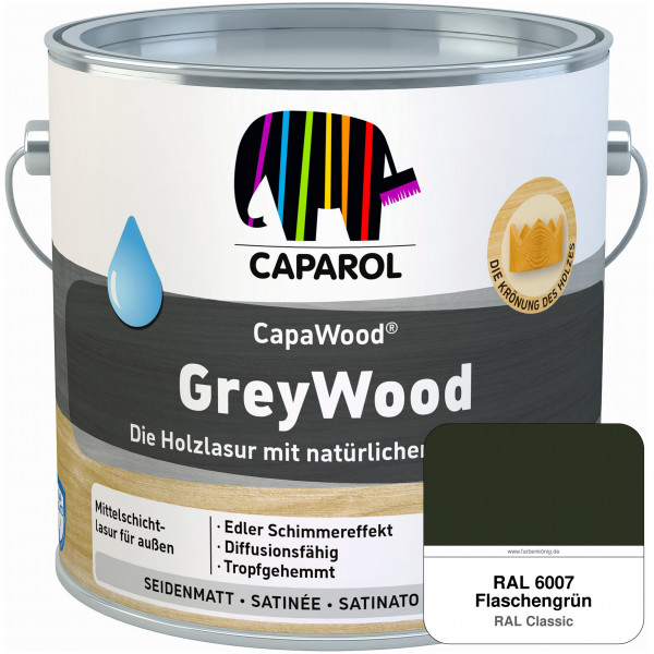 CapaWood® GreyWood (RAL 6007 Flaschengrün) - ersetzt Capadur GreyWood