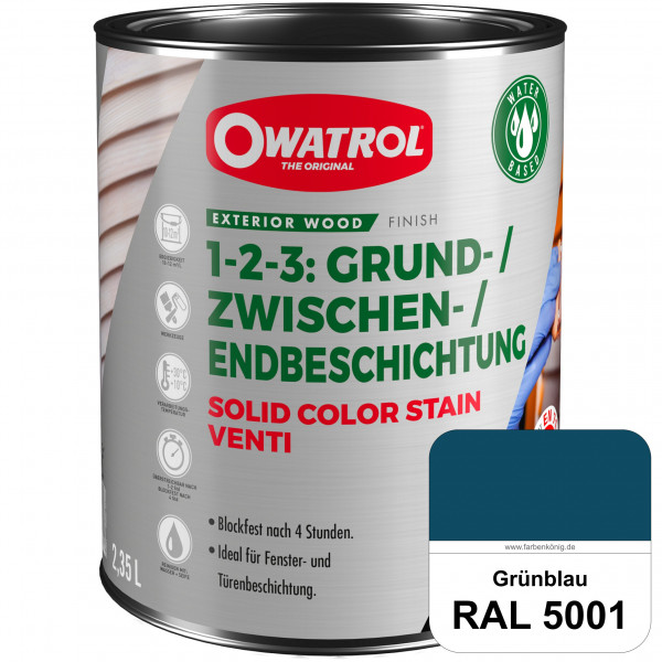 SOLID COLOR STAIN VENTI (RAL 5001 Grünblau)