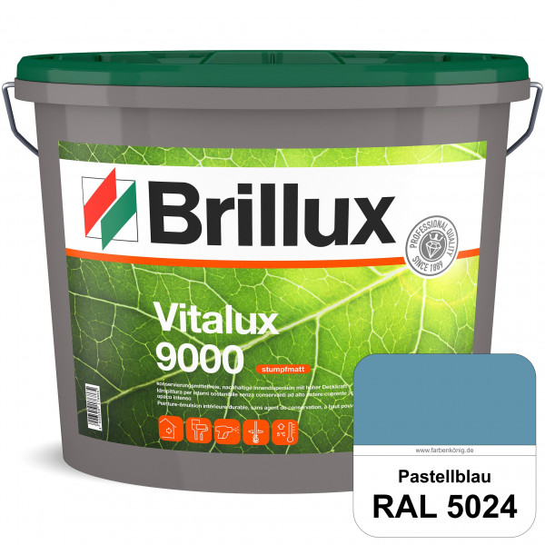 Vitalux 9000 (RAL 5024 Pastellblau) konservierungsmittelfreie Innendispersion für Kinder- & Schlafzi