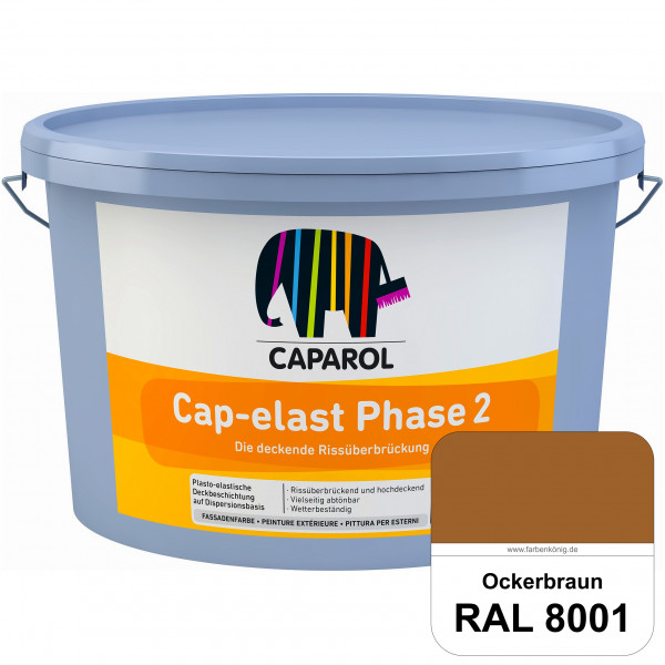 Cap-elast Phase 2 (RAL 8001 Ockerbraun) Sanierung gerissener Putzfassaden und Betonflächen