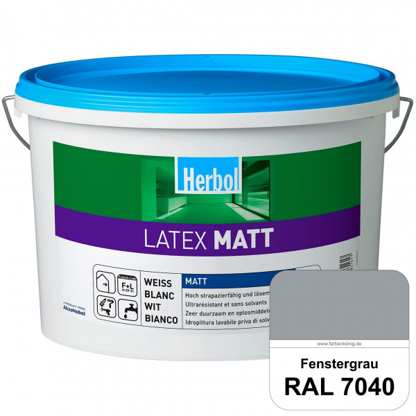 Latex Matt (RAL 7040 Fenstergrau) Matte Latexfarbe mit hoher Strapazierfähigkeit
