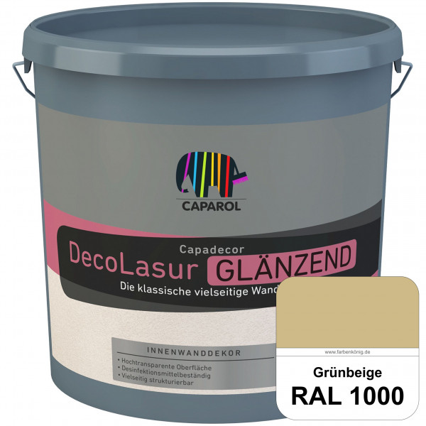 Capadecor DecoLasur Glänzend (RAL 1000 Grünbeige) Glänzende Lasurfarbe auf Dispersionsbasis (innen)