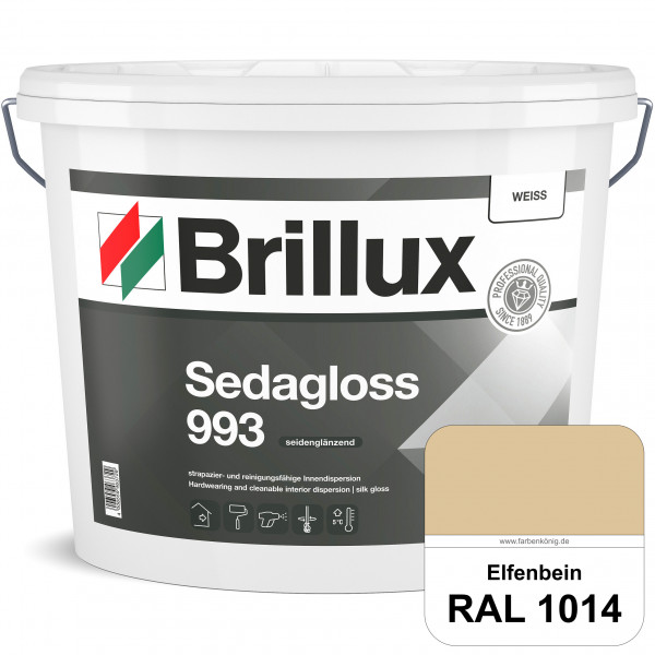 Sedagloss 993 (RAL 1014 Elfenbein) seidenglänzende Innendispersion für hoch strapazierfähige & gut r