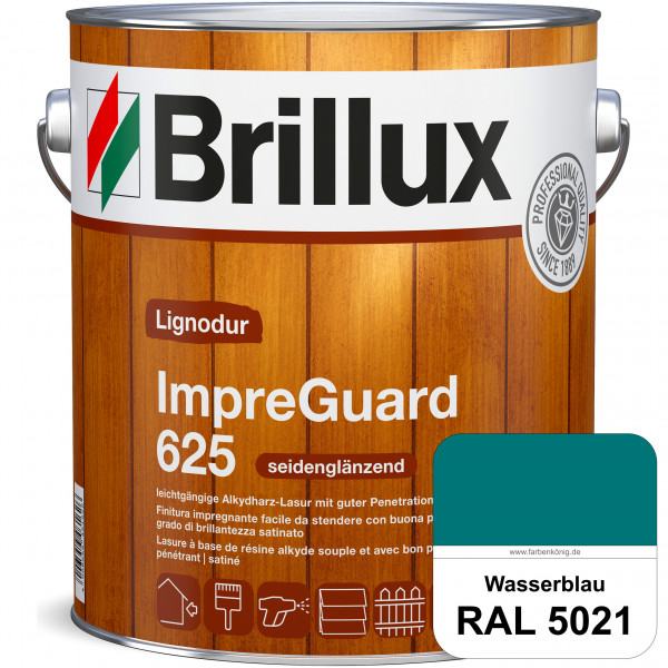 ImpraGuard 625 (RAL 5021 Wasserblau) imprägnierende Lasur (lösemittelhaltig) für allen Laub- und Nad