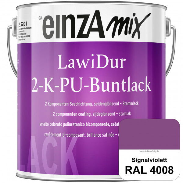 einzA LawiDur 2-K-PU-Buntlack - Seidenglanz (RAL 4008 Signalviolett)