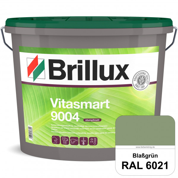 Vitasmart 9004 (RAL 6021 Blassgrün) Hochwertige matte konservierungsmittelfreie Innendispersion für