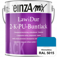 einzA LawiDur 2-K-PU-Buntlack - Seidenglanz (RAL 5015 Himmelblau)