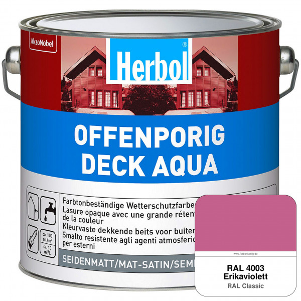 Offenporig-Deck Aqua (RAL 4003 Erikaviolett)