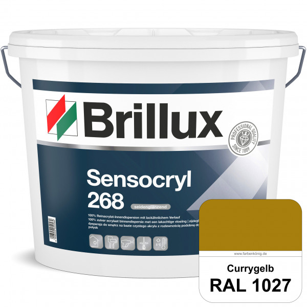 Sensocryl ELF 268 (RAL 1027 Currygelb) hochwertige seidenglänzende & strapazierfähige Reinacrylat-In