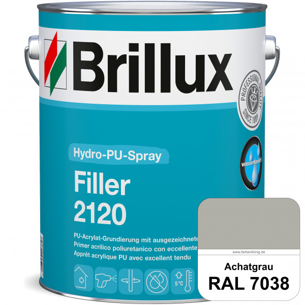 Hydro-PU-Spray Filler 2120 (RAL 7038 Achatgrau) hochwertige Grund- & Zwischenbeschichtungen im Sprit