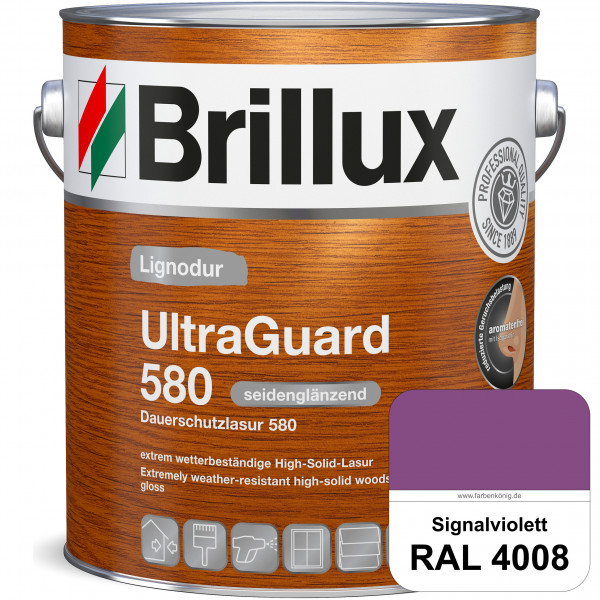 Lignodur UltraGuard 580 (Dauerschutzlasur 580) RAL 4008 Signalviolett