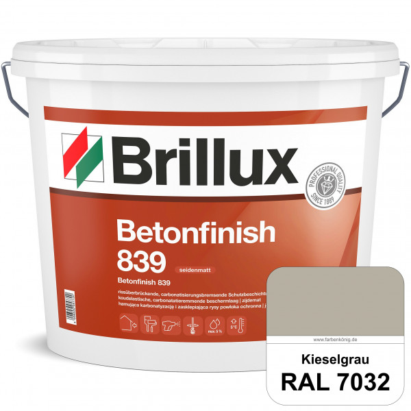 Betonfinish 839 (RAL 7032 Kieselgrau) elastische Beschichtung zum Schutz rissgefährdeter Betonbautei