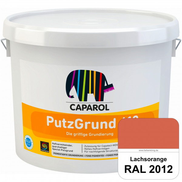 Putzgrund 610 (RAL 2012 Lachsorange) Wasserverdünnbare & haftvermittelnde gefüllte SpezialGrundierfa