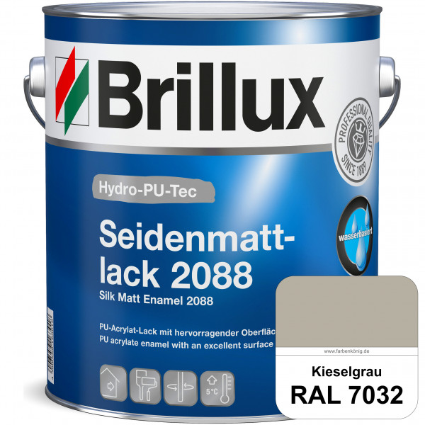 Hydro-PU-Tec Seidenmattlack 2088 (RAL 7032 Kieselgrau) PU-Seidenmattlack (wasserbasiert) innen