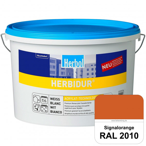 Herbidur (RAL 2010 Signalorange) Reinacrylat-Fassadenfarbe mit Langzeitwetterschutz