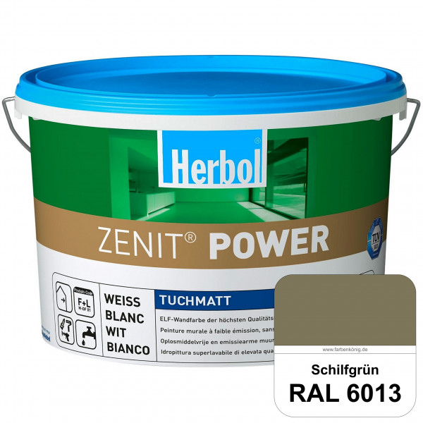 Herbol Zenit Power (RAL 6013 Schilfgrün) Superdeckende ELF-Wandfarbe