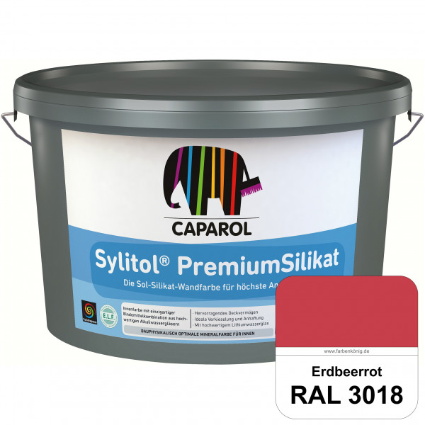Caparol Sylitol PremiumSilikat (RAL 3018 Erdbeerrot) - ehemals Histolith PremiumSilikat