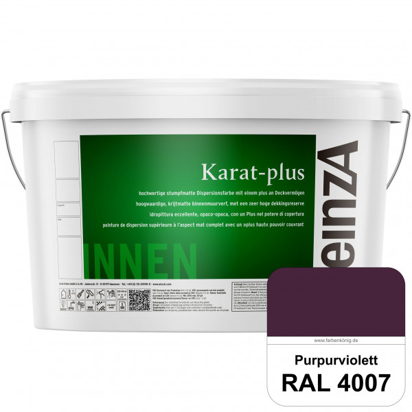 einzA Karat-plus (RAL 4007 Purpurviolett) Innenwandfarbe mit herausragenden Produkteigenschaften