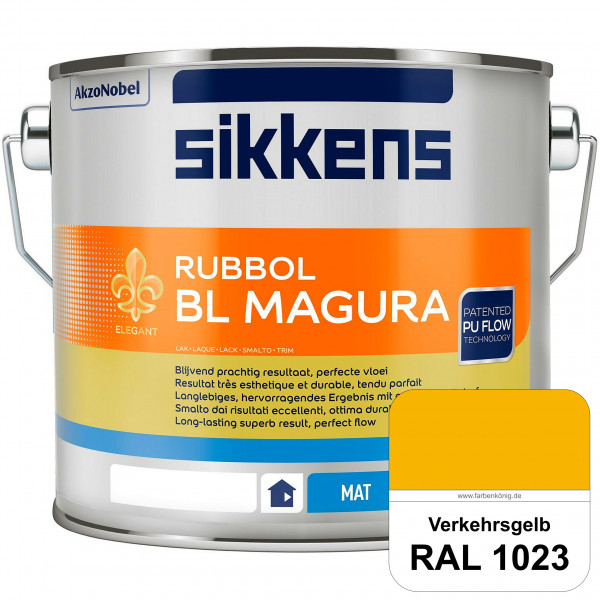 Rubbol BL Magura (RAL 1023 Verkehrsgelb) matter PU-Lack (wasserbasiert) innen & außen