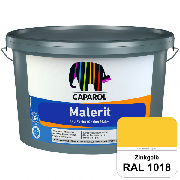 Malerit E.L.F. (RAL 1018 Zinkgelb) matte Innenfarbe für Neu- & Renovierungsanstriche