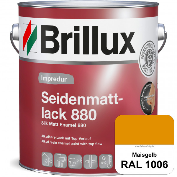 Impredur Seidenmattlack 880 (RAL 1006 Maisgelb) für Holz- oder Metallflächen innen & außen
