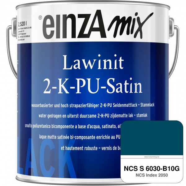 einzA Lawinit 2-K-PU Satin Stammlack (NCS S 6030-B10G)