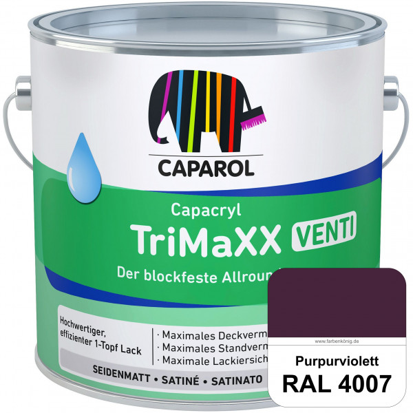 Capacryl TriMaXX Venti (RAL 4007 Purpurviolett) Der blockfeste Allrounder für Fenster & Türen