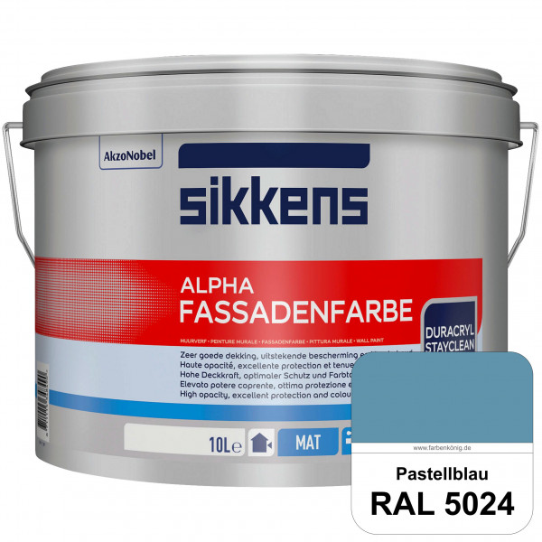 Alpha Fassadenfarbe (RAL 5024 Pastellblau)