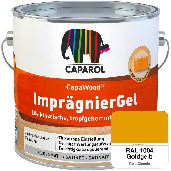 CapaWood® ImprägnierGel (RAL 1004 Goldgelb) - ersetzt Capadur LasurGel